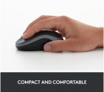 LOGITECH M185 Wireless Optical Mouse - Grey