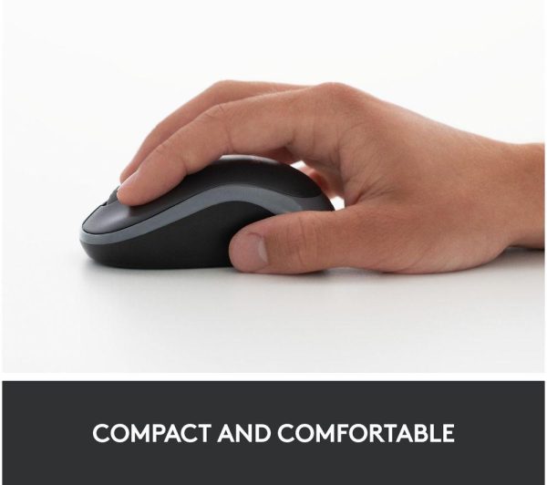 LOGITECH M185 Wireless Optical Mouse - Grey