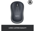 LOGITECH M185 Wireless Optical Mouse - Grey
