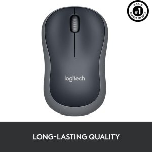 LOGITECH M185 Wireless Optical Mouse - Grey