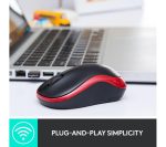 LOGITECH M185 Wireless Optical Mouse - Grey