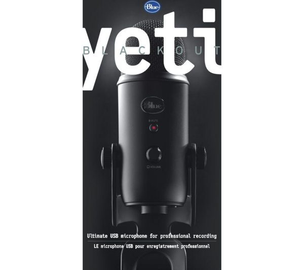 BLUE Yeti USB Streaming Microphone - Blackout