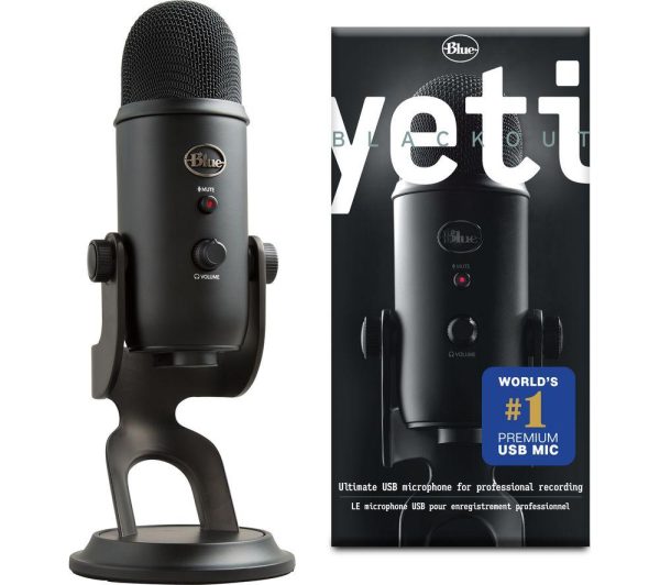 BLUE Yeti USB Streaming Microphone - Blackout