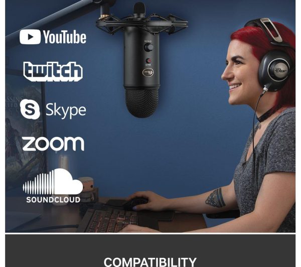 BLUE Yeti USB Streaming Microphone - Blackout