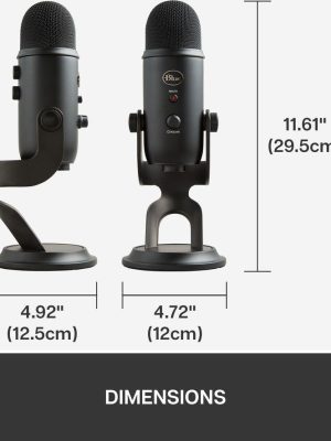 BLUE Yeti USB Streaming Microphone - Blackout