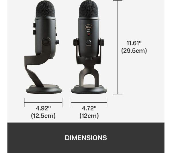 BLUE Yeti USB Streaming Microphone - Blackout