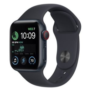 Apple Watch SE (2022) GPS + Cellular Midnight Aluminium 44MM Black Sport Band
