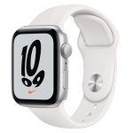 Apple Watch Nike SE GPS Silver Aluminium 40MM White Sport Band