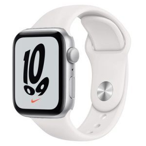 Apple Watch Nike SE GPS Silver Aluminium 40MM White Sport Band