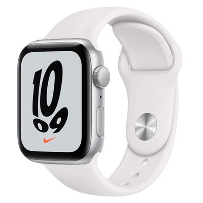 Apple Watch Nike SE GPS Silver Aluminium 40MM White Sport Band