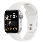 Apple Watch SE (2022) GPS Silver Aluminium 44MM White Sport Band