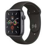 Apple Watch Series 5 GPS+Cellular Space Black Stainless Steel 44MM Black Sport Band