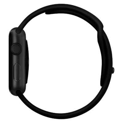 Apple Watch Series 5 GPS+Cellular Space Black Stainless Steel 44MM Black Sport Band