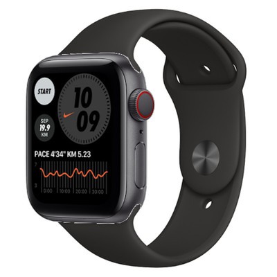 Apple Watch Nike SE GPS + Cellular Space Grey Aluminium 40MM Black Sport Band