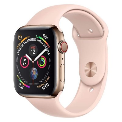 Apple Watch Series 5 GPS+Cellular Gold Stainless Steel 40MM Pink Sport Band