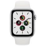Apple Watch SE GPS + Cellular Silver Aluminium 40MM White Sport Band