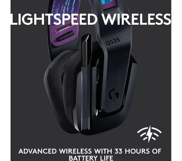 LOGITECH G535 LIGHTSPEED Wireless Gaming Headset - Black