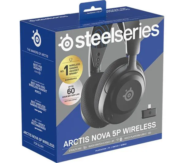 STEELSERIES Arctis Nova 5P Wireless PS5 Gaming Headset - Black