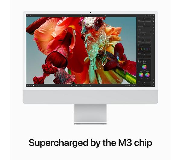 APPLE iMac 4.5K 24" (2023) - M3, 256 GB SSD, Silver
