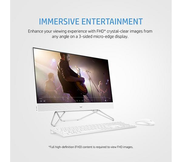 HP 24-cb1003na 23.8" All-in-One PC - Intel® Core™ i5, 256 GB SSD, White