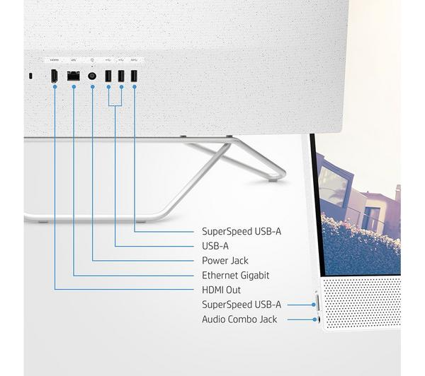 HP 24-cb1003na 23.8" All-in-One PC - Intel® Core™ i5, 256 GB SSD, White