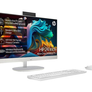 HP 24-cr0023na 23.8" All-in-One PC - AMD Ryzen 5, 256 GB SSD, White