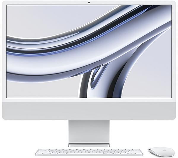 APPLE iMac 4.5K 24" (2023) - M3, 256 GB SSD, Silver