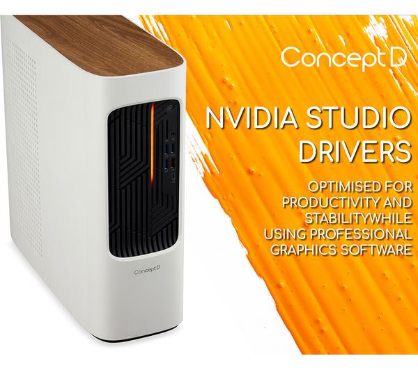 ACER ConceptD 100 Desktop PC - Intel® Core™ i5, 1 TB HDD & 512 GB SSD, White