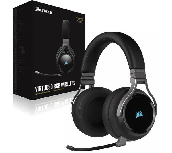 CORSAIR Virtuoso RGB Wireless 7.1 Gaming Headset - Black