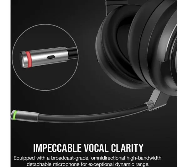 CORSAIR Virtuoso RGB Wireless 7.1 Gaming Headset - Black