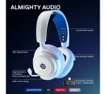 STEELSERIES Arctis Nova 7P Wireless 7.1 Gaming Headset - White