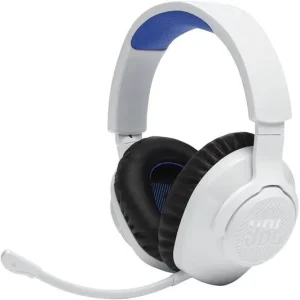 JBL Quantum 360P Wireless Gaming Headset - White & Blue