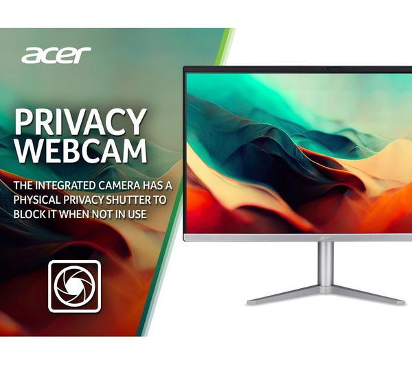 ACER Aspire C24-1300 23.8" All-in-One PC - AMD Ryzen 5, 1 TB SSD, Black