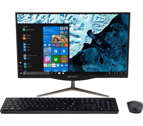 ENTITY Suite 21.5" All-in-One PC - Intel® Celeron®, 64 GB SSD, Black
