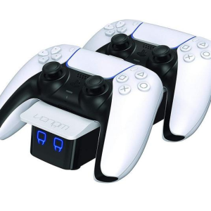 SONY PlayStation 5 Model Group (Slim), PS5 DualSense Wireless Controller (Midnight Black), Venom VS5001 PlayStation 5 Twin Docking Station (White) & Wreckfest (PS5) Bundle