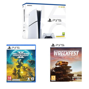 SONY PlayStation 5 Model Group (Slim), Wreckfest & Helldivers 2 Bundle