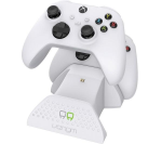 MICROSOFT Xbox Series X, Additional White Controller & VS2871 Xbox Series X/S & Xbox One Twin Docking Station (White) Bundle