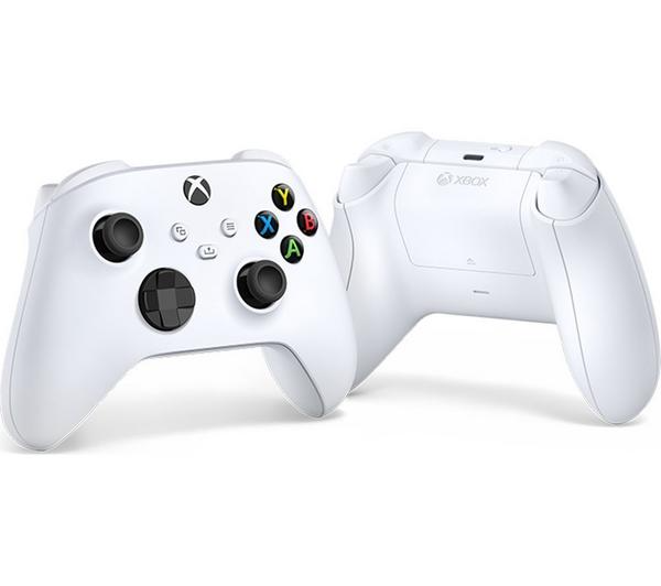 MICROSOFT Xbox Series X, Additional White Controller & VS2871 Xbox Series X/S & Xbox One Twin Docking Station (White) Bundle