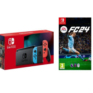 NINTENDO Switch (Red & Blue) & EA Sports FC 24 Bundle