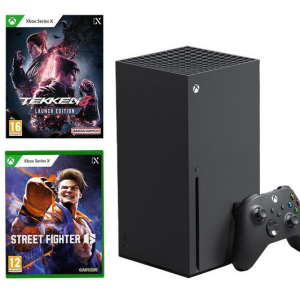 MICROSOFT Xbox Series X (1 TB), Tekken 8 Launch Edition & Street Fighter 6 Bundle