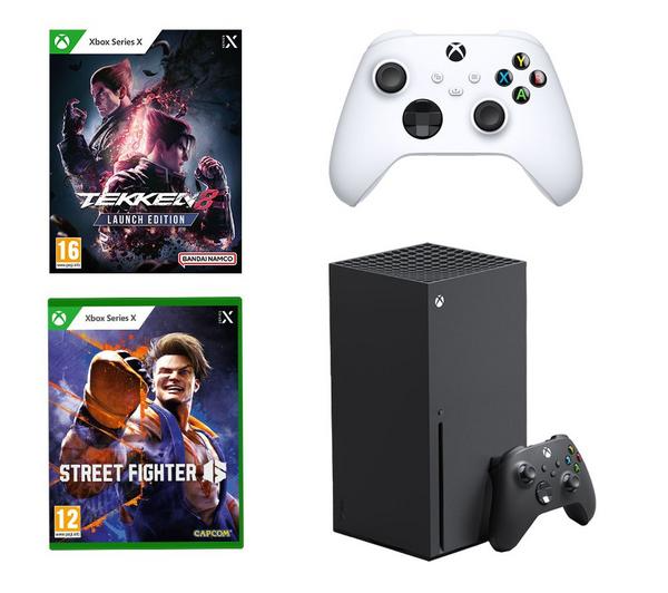 MICROSOFT Xbox Series X (1 TB), Tekken 8 Launch Edition, Street Fighter 6 & Controller Bundle