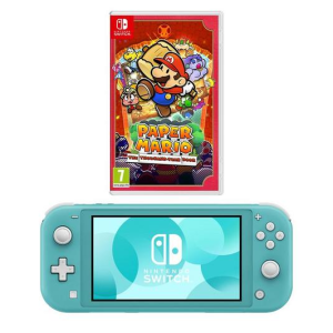 NINTENDO Switch Lite & Paper Mario: The Thousand-Year Door Bundle - Turquoise