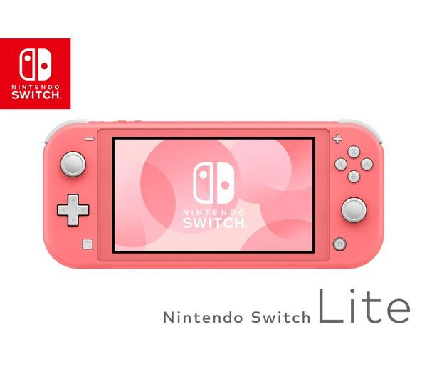 NINTENDO Switch Lite & Paper Mario: The Thousand-Year Door Bundle - Coral