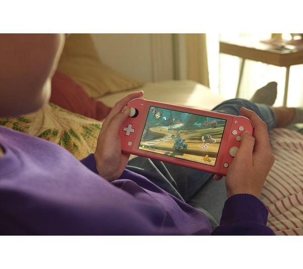 NINTENDO Switch Lite & Paper Mario: The Thousand-Year Door Bundle - Coral