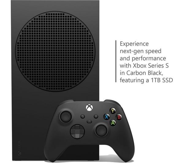 MICROSOFT Xbox Series S (1 TB), Additional Black Controller & VS2881 Xbox Series X/S & Xbox One Twin Docking Station (Black) Bundle