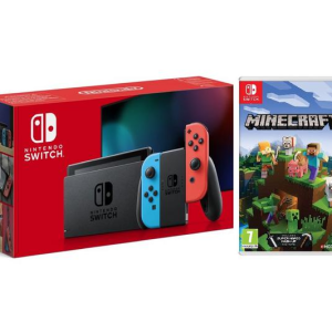 NINTENDO Switch Neon & Minecraft Bundle