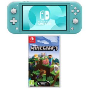NINTENDO Switch Lite & Minecraft Bundle - Turquoise
