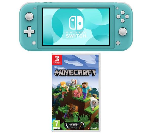 NINTENDO Switch Lite & Minecraft Bundle - Turquoise