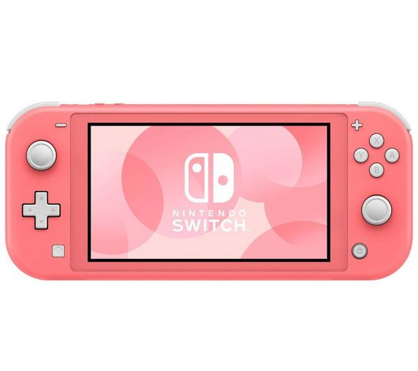 NINTENDO Switch Lite Coral & Minecraft Bundle