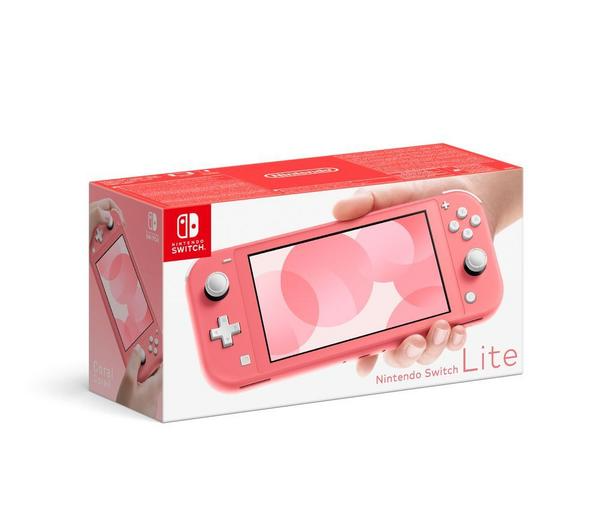 NINTENDO Switch Lite Coral & Minecraft Bundle